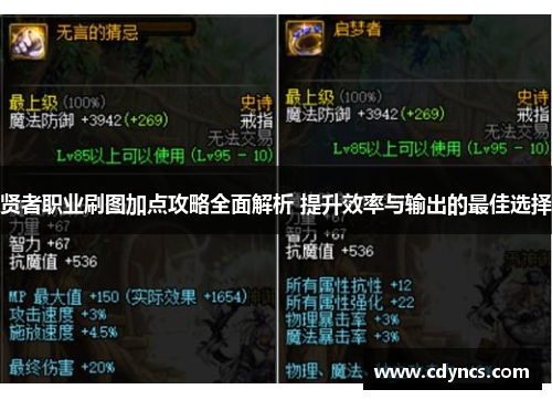 贤者职业刷图加点攻略全面解析 提升效率与输出的最佳选择