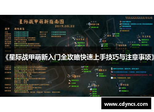 《星际战甲萌新入门全攻略快速上手技巧与注意事项》